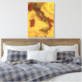 ItalienPanoramakarte Italien Leinwanddruck (Insitu (Schlafzimmer))
