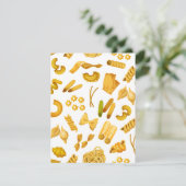 Italiens beliebteste Lebensmittel Feiertagskarte (Stehend Vorderseite)