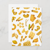 Italiens beliebteste Lebensmittel Feiertagskarte (Vorne/Hinten)