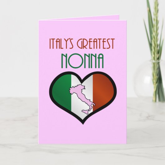 Italiens Beste Nonna Karte (Vorderseite)