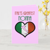 Italiens Beste Nonna Karte (Gelbe Blume)