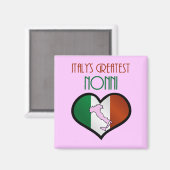 Italiens Bester Nonni Magnet (Vorderseite/Rückseite)