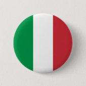 Italiens Flagge Button (Vorderseite)