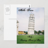 Italiens Schiefer Turm der Pisa Post Card Postkarte (Vorne/Hinten)