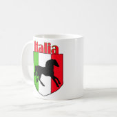 Italienstallions-Wappen Kaffeetasse (Vorderseite Links)