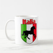 Italienstallions-Wappen Kaffeetasse (Links)