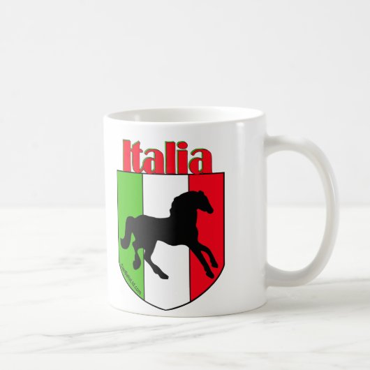 Italienstallions-Wappen Kaffeetasse (Rechts)
