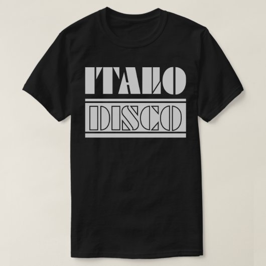 ITALO DISCO 90er-Musik T-Shirt (Design vorne)