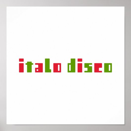 ITALO DISCO POSTER (Vorne)