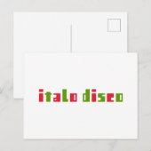 ITALO DISCO POSTKARTE (Vorne/Hinten)