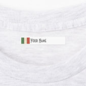 Italy Art Deco Flag | Custom Iron-On Name Label Etiketten (Befestigt)