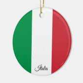Italy Christmas Ornament, Italian Flag Keramik Ornament (Links)