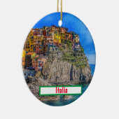 Italy Cinque Terre Christmas Ornament (Rechts)
