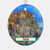 Italy Cinque Terre Christmas Ornament (Links)