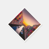 Italy Cityscape        Serviette (Ecke)