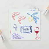 Italy Coastal Food Karte (Vorderseite/Rückseite Beispiel)