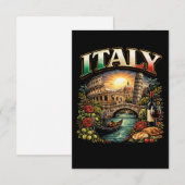 Italy Eternal Dankeskarte (Vorne/Hinten)
