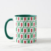 ITALY FLAG | Green Monogram Tasse (Links)