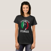 Italy Flag Italian Roots Saying Surrounded By Stun T-Shirt (Vorne ganz)
