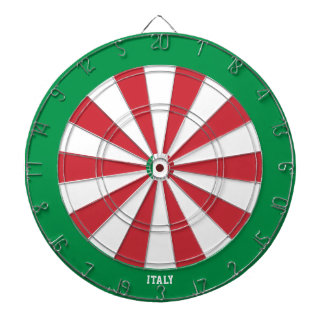 Italy Flag Patriot's Bullseye Dartscheibe