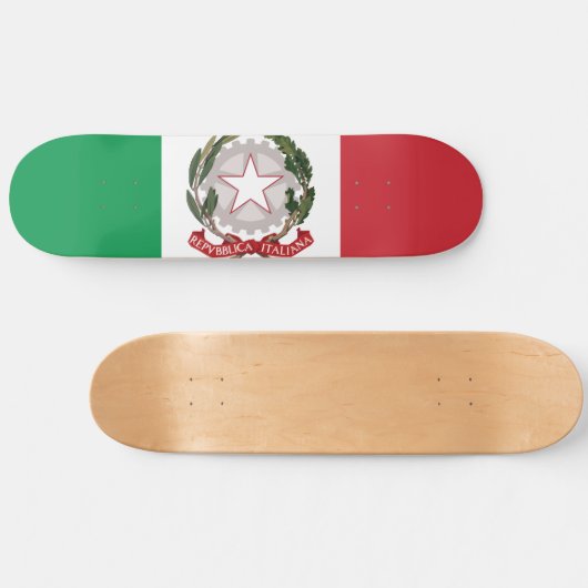 Italy flag phone case skateboard (Horizontal)