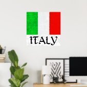 ITALY FLAG Poster (Heimbüro)