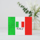 ITALY FLAG POSTKARTE (Stehend Vorderseite)