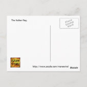 ITALY FLAG POSTKARTE (Rückseite)