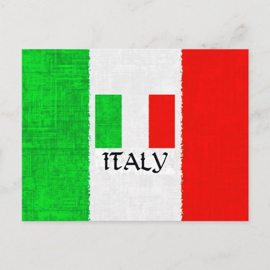 ITALY FLAG POSTKARTE (Vorderseite)