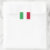 ITALY FLAG RUNDER AUFKLEBER (Tasche)