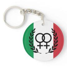 italy Flag Sapphic arcylic Symbol 