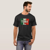 Italy Flowers Italian Flag Pride T-Shirt (Vorne ganz)