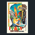 Italy for Your Holiday Southern Railway Vintage Poster<br><div class="desc">Italy for Your Holiday Southern Railway Vintage Travel Poster - Framed Unframed Vintage Travel Posters, vintage travel poster art, retro travel poster, travel wall art, vintage travel print, classic travel illustration, retro tourism poster, old travel advertising art, travel poster decor, vintage destination poster, retro wall art print, travel art print,...</div>