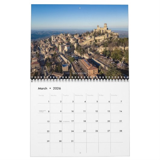 Italy from Above – 2026 Drone Photography Calendar Kalender (Mär 2026)