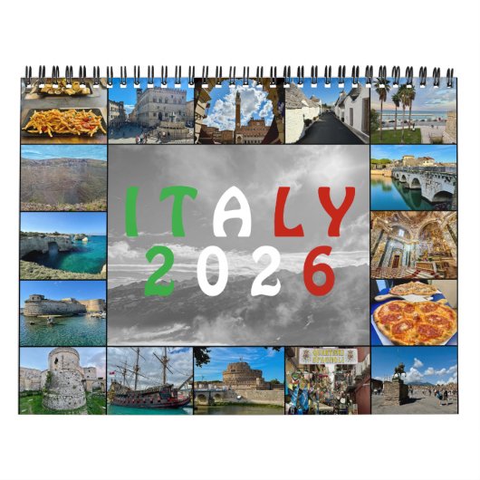 Italy from Above – 2026 Drone Photography Calendar Kalender (Titelbild)