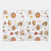 Italy Fun Food Chef Colorful Geschirrtuch (Horizontal)