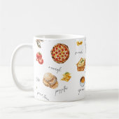 Italy Fun Food Chef Colorful Kaffeetasse (Links)