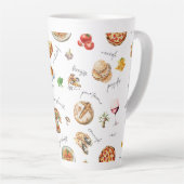 Italy Fun Food Chef Colorful Milchtasse (Rechte Ecke)