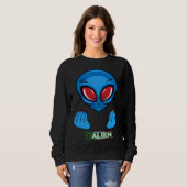 italy holiday alien italian sweatshirt (Vorne ganz)
