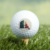 Italy-Inspired Colosseum Custom Golf Balls 3-Pack Golfball (Insitu T-Shirt)