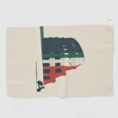 Italy-Inspired Colosseum Golf Towel Golfhandtuch (Horizontal)