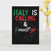 Italy Is Calling And I Must Go I Anniversary I Lov Karte (Gelbe Blume)