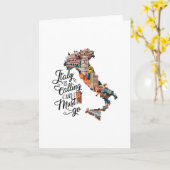 Italy Is Calling And I Must Go - Italy Vacation Tr Karte (Gelbe Blume)