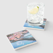 Italy Ischia Old Town Travel Foto Steinuntersetzer (Seitenansicht)