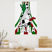 Italy italia, calico football soccer posters poster (Küche)