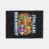 Italy Italian Brainrot Funny Meme Characters Trend Fleecedecke (Vorderseite (Horizontal))