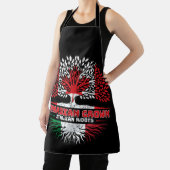 Italy Italian Canadian Canada Tree Roots Flag Schürze (InSitu)