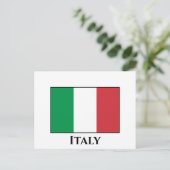 Italy (Italian) Flag Postkarte (Stehend Vorderseite)