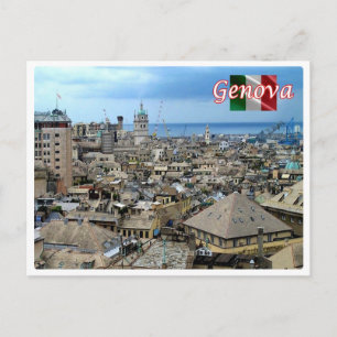 Italy - Liguria - Genoa - Downtown - Postkarte