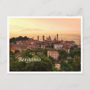 Italy - Lombardy - Bergamo - Sunrise - Postkarte